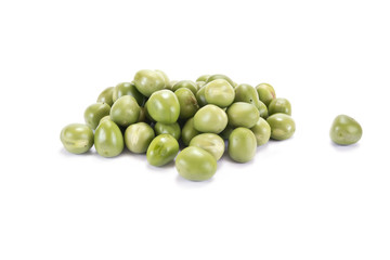 Grains of green peas