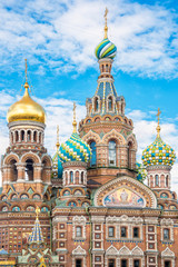 Fototapeta na wymiar Church of the Savior on Spilled Blood, St Petersburg Russia