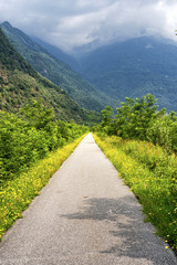 Sentiero Valtellina near Colico (Italy)