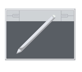 electronic tablet designer isolated icon vector illustration design