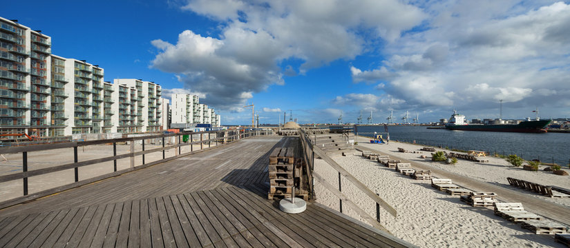 Beach At Aarhus In Denmark