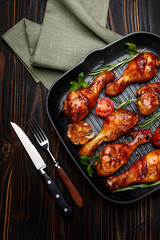 roasted chicken legs with herbs