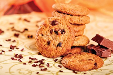 ciastka z czekoladą