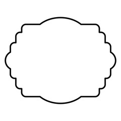 elegant frame decoration isolated vector illustration design