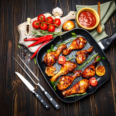 roasted chicken legs with herbs