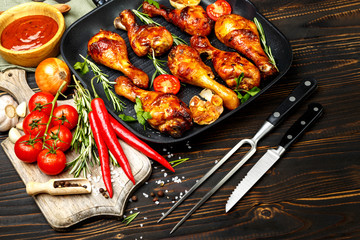 roasted chicken legs with herbs