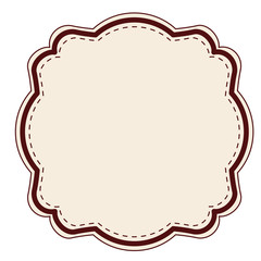 elegant frame decoration isolated vector illustration design