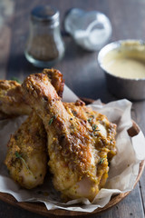 Roasted chicken drumsticks