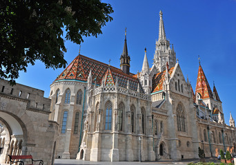 Obraz premium Saint Mattew temple in Budapest