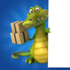Fototapeta premium Fun crocodile