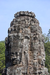 Gesichterturm im Dschungel von Angkor Thom