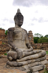Buda in Ayutthaya. THAILAND