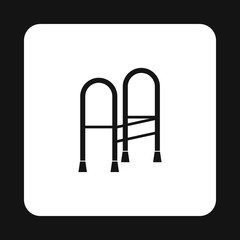 Walker icon in simple style isolated on white background. Equipment symbol