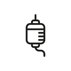 Drop counter icon isolated on white background