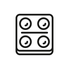 Plate with pills isolated on white background