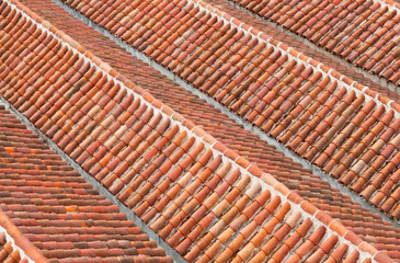 Roof tiles background