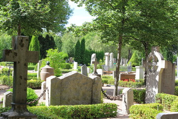 Schweden: Historischer Friedhof in der Stadt Uppsala