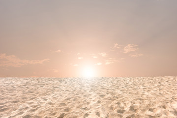 Sand dunes and sunset sky background