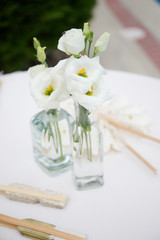 Fototapeta na wymiar Wedding flower arrangement bouquet elegant simple love forever