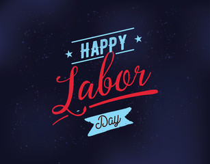 Happy Labor day emblems