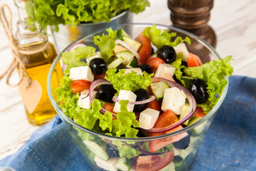 Delicious greek salad