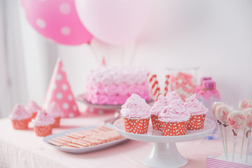 sweet corner of a birthday party