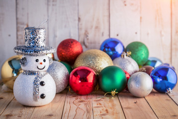 Christmas background with festive decoration