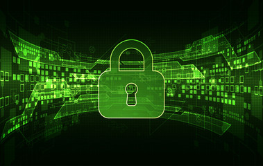 Protection concept of digital and technological.