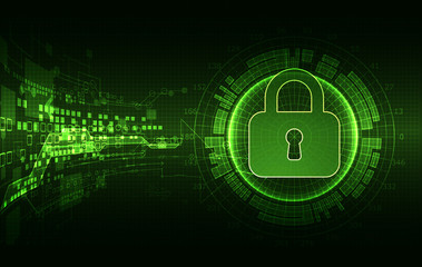 Protection concept of digital and technological.