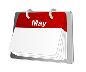 blank calendar May
