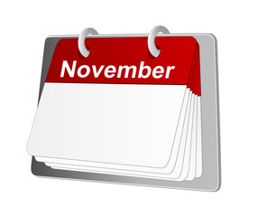 blank calendar November 