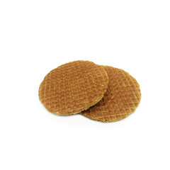 Dutch Waffles isolated on white background