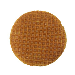 Dutch Waffles isolated on white background