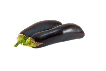 Eggplant isolated on white background.