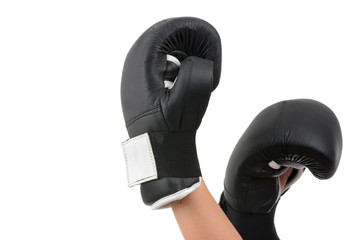 Boxing gloves isolated on white background