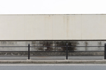 Obraz premium Large blank billboard on a street wall, banners with room to add your own text