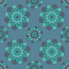 Bright mosaic spirograph vector background. Abstract colorful seamless pattern, vector background. Bright mosaic circle ornament. Graphic style for wallpaper, wrapping, fabric, background, prints