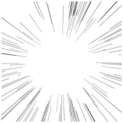 Obraz premium illustration vector abstract speed motion black starburst straight from the center