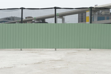 Fototapeta premium Large blank billboard on a street wall, banners with room to add your own text