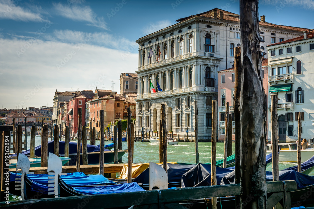 Poster Gondolas in Venice