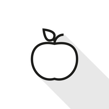 Apple Icon isolated on white background