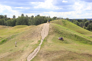 H&uuml;gelgr&auml;ber von Alt-Uppsala nahe Stockholm (Schweden)
