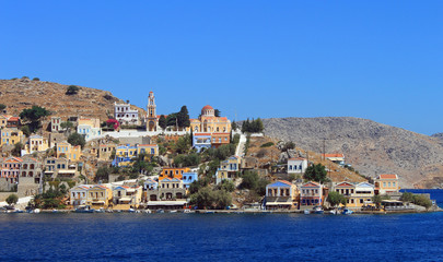 Fototapeta premium Port de Yalos, île de Symi