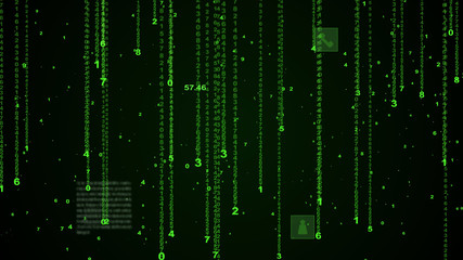 abstract digital number background