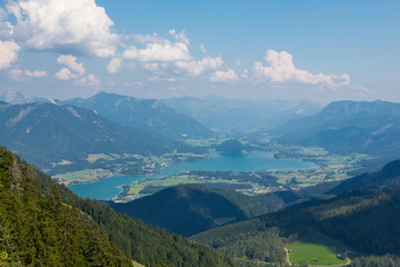 Naklejka premium Wolfgangsee in Salzkammergut. Austria