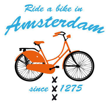 Ride a bike in Amsterdam