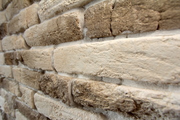 Background of light brick wall