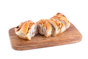 Cinnamon Rolls, cinnamon and brown sugar cream