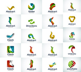 Vector abstract business logo collection