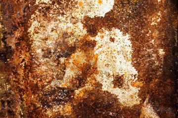 Rusted sheet background, brown